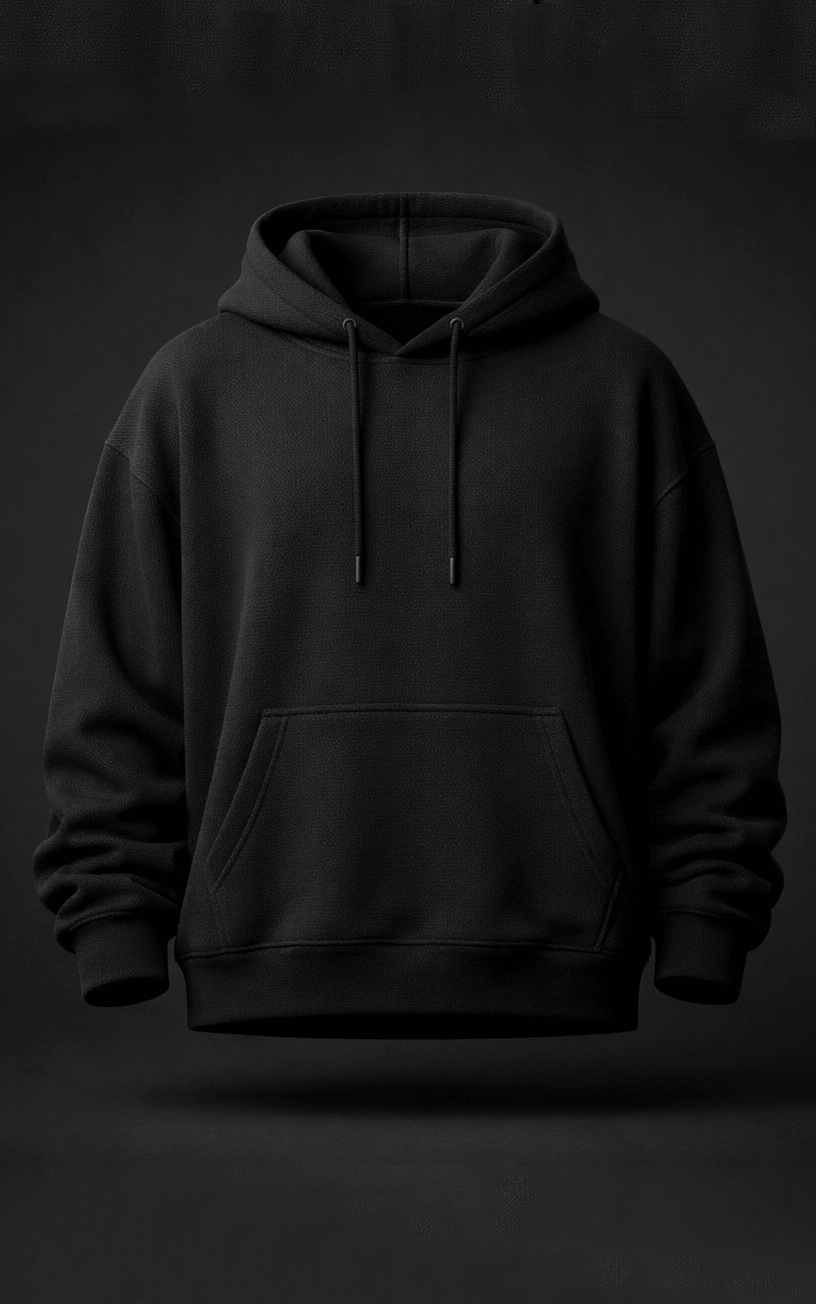 Black Oversized Hoodie