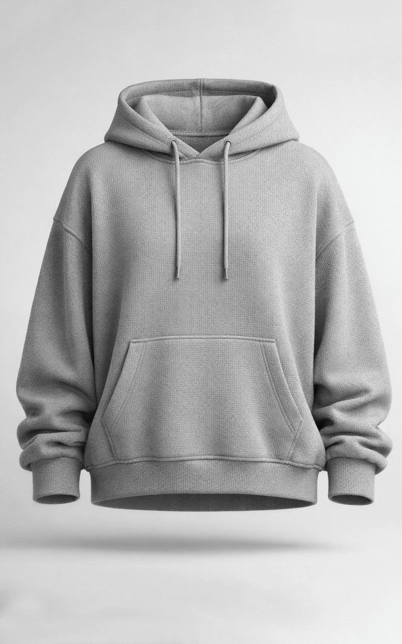 H-Grey Oversized Hoodie