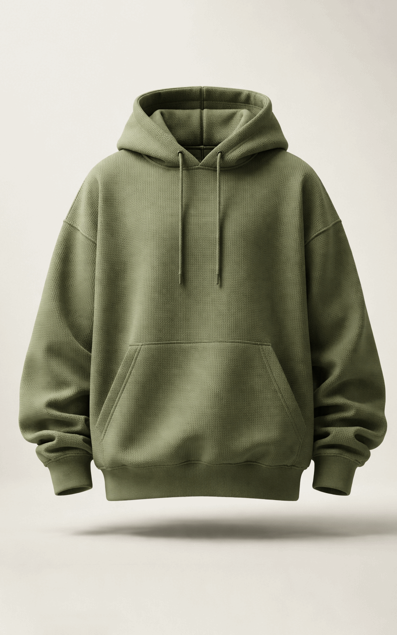 Khaki Oversized Hoodie
