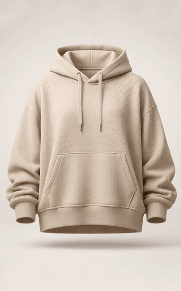 Beige Oversized Hoodie