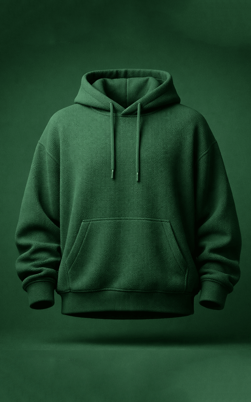 Bottle Green Oversized Hoodie