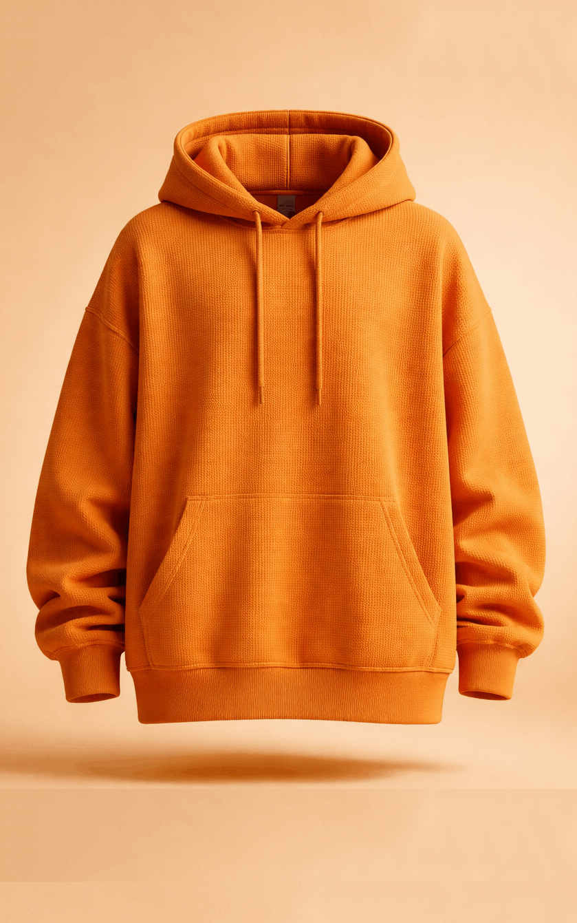 Orange Oversized Hoodie
