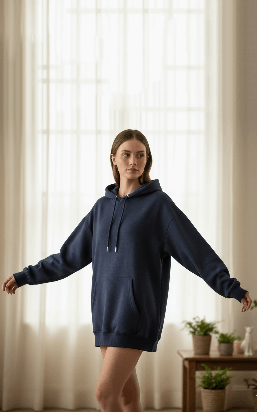Navy Oversized Hoodie