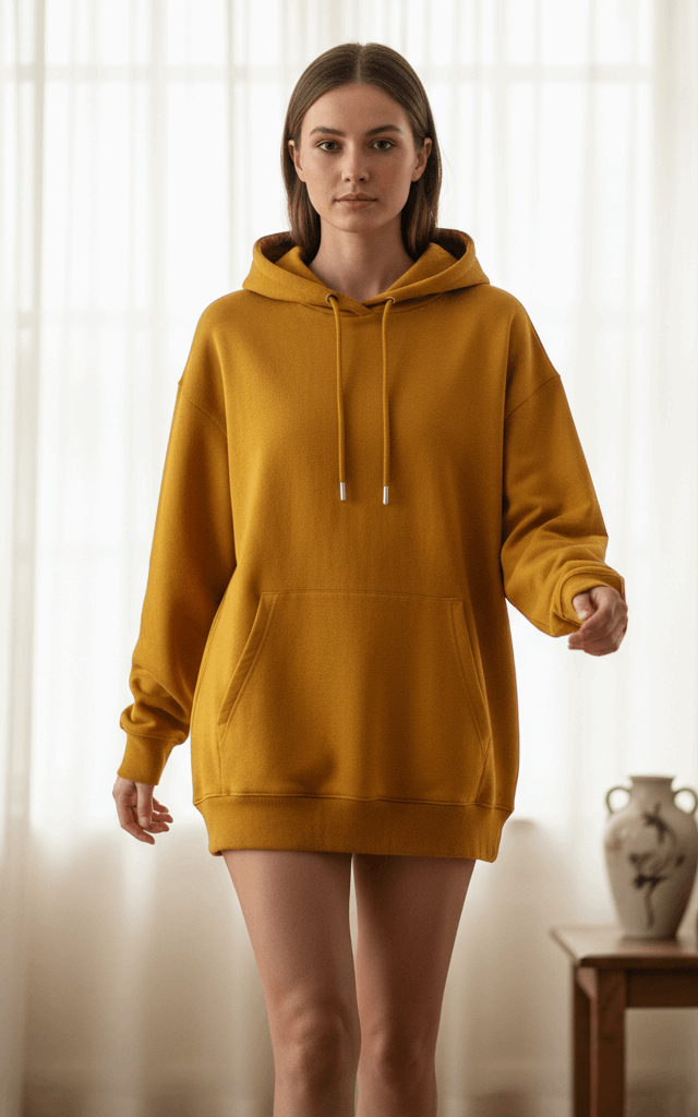 Gold Oversized Hoodie