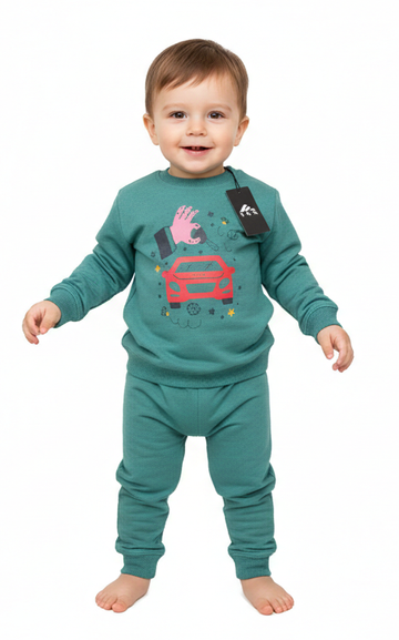 Car Sweat Shirt With jogger For Kid's